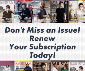Barista Magazine renew ad