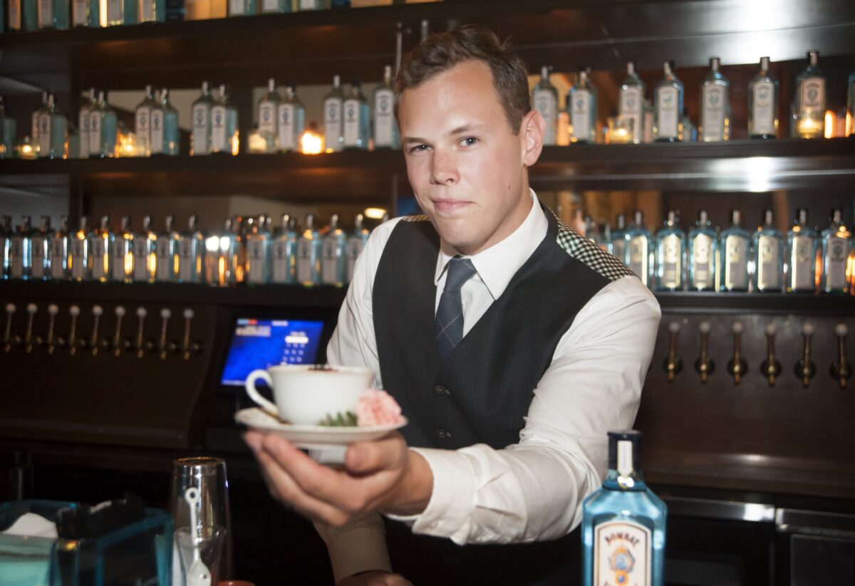 In the regional Most Imaginative Bartender competition last week, Tyler's drink was judged on appearance, aroma, imagination, and taste.