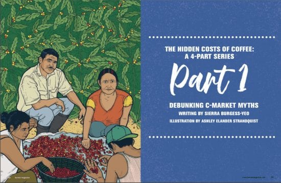 October + November 2019 issue of Barista Magazine feature on the Hidden Costs of Coffee: The C Market