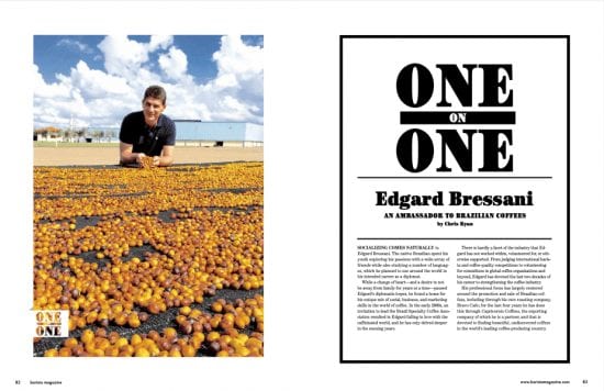 August + September 2020 issue One on One with Edgard Bressani