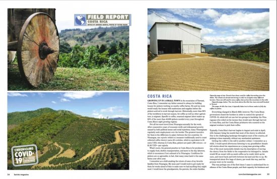 Field Report: Costa Rica spread from the June + July 2021 issue.