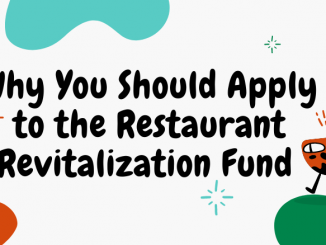 Title cover photo that says why you should apply to the restaurant revitalization fund.