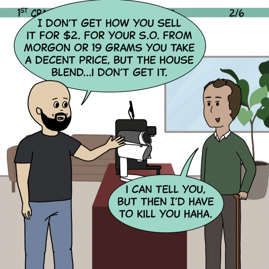 1st Crack Coffee Comic June 12, 2021 Panel 2