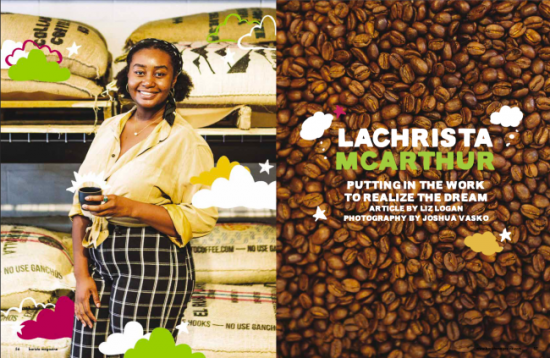 Barista Magazine October + November 2021 issue cover feature: LaChrista McArthur