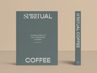 A picture of the green spiritual coffee book.