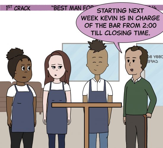 Primer cómic de Crack a Coffee para el fin de semana - 27 de noviembre de 2021 Panel 2