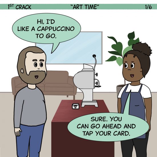 1st Crack a Coffee Comic for the Weekend - Dec. 4, 2021 Panel 1