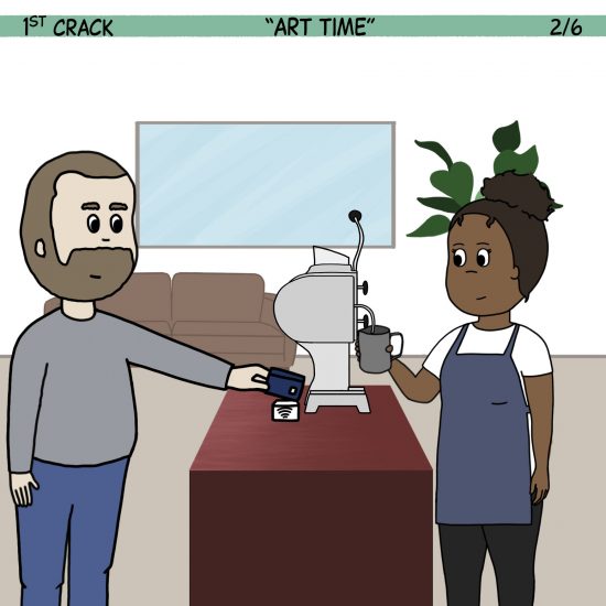 Primer cómic de Crack a Coffee para el fin de semana - 4 de diciembre de 2021 Panel 2