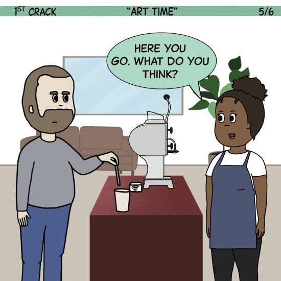 Primer cómic de Crack a Coffee para el fin de semana - 4 de diciembre de 2021 Panel 5