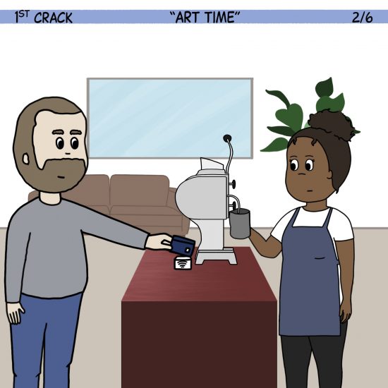 1st Crack a Coffee Comic for the Weekend - Jan. 8, 2022 Panel 2