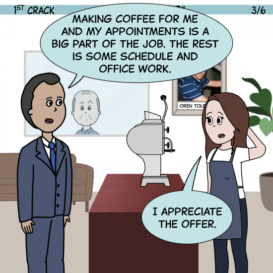 1st Crack a Coffee Comic for the Weekend - Jan. 29, 2022 Panel 3