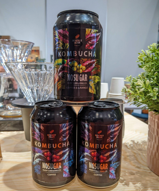 Kombucha coffee cans