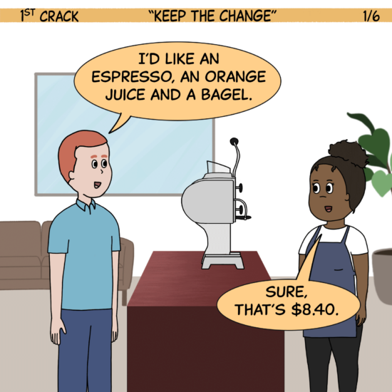 1st Crack a Coffee Comic for the Weekend - Feb. 19, 2022 Panel 1
