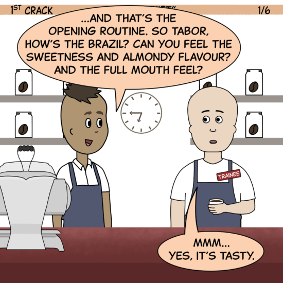 1st Crack a Coffee Comic for the Weekend - March 5, 2022 Panel 1