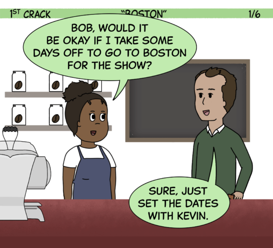 1st Crack a Coffee Comic for the Weekend - April 9, 2022 Panel 1