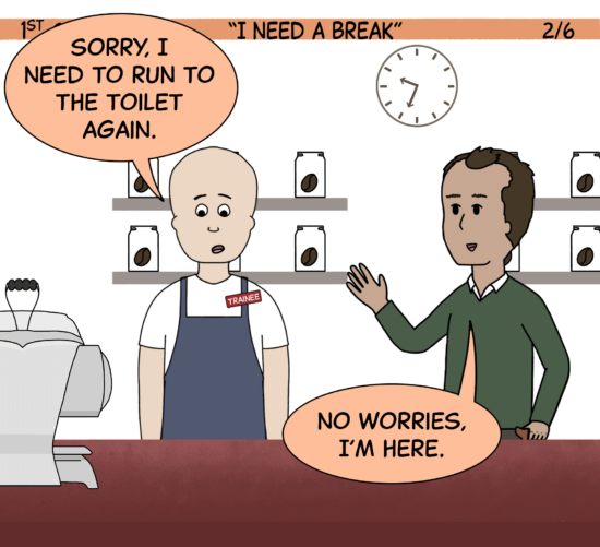 1st Crack a Coffee Comic for the Weekend - April 16, 2022 Panel 2