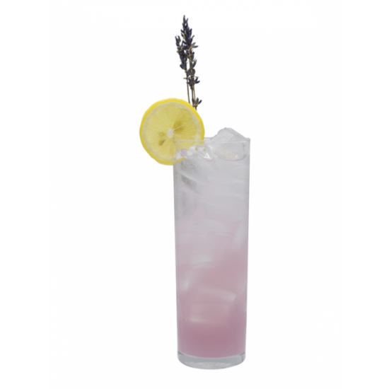 Lavender Lemon Sparking Lemonade pictured here can be a great addition to a summer drinks menu.