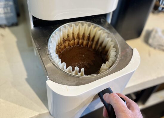 The unique Ground Control Brewer brew basket.