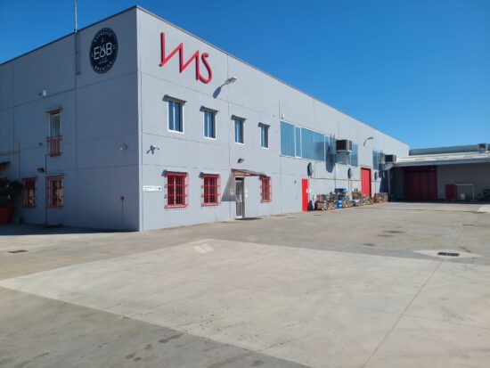 Exterior of the IMS Filters factory in Pavia, Italy.