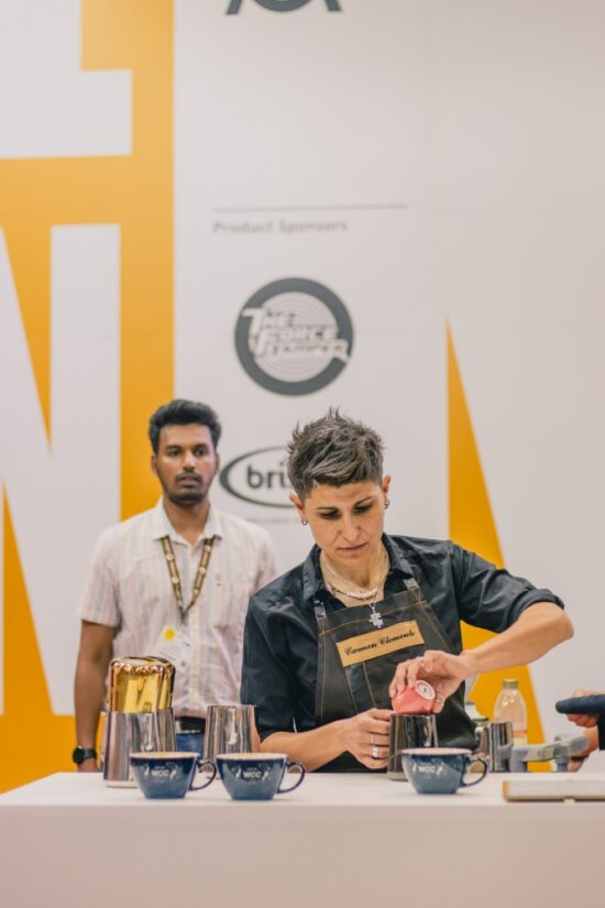 World Latte Art Championship at the 2022 World of Coffee