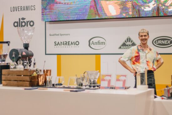 Ukrainian CIGS champion Vladislav Demonenko at the 2022 World of Coffee