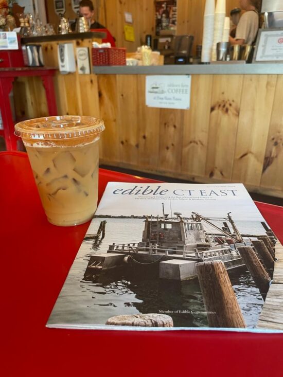 One of the featured great summertime coffee drinks, the Iced Hochata Latte.