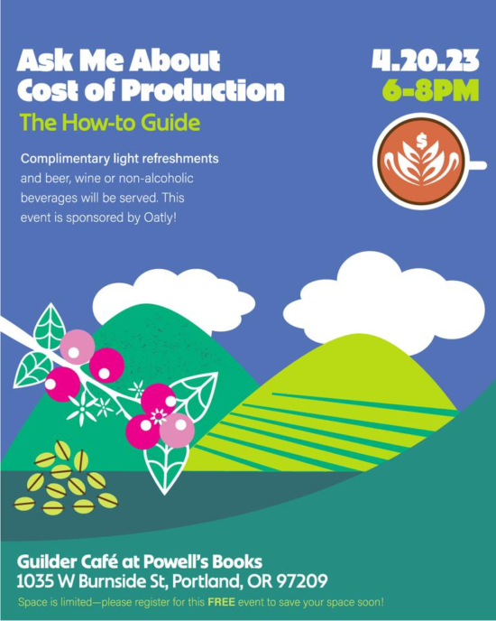 Cost of Production event poster.