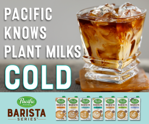 Pacific Plant milks banner ad