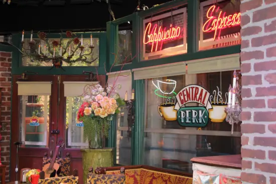 Inside the set of Central Perk from the show Friends.