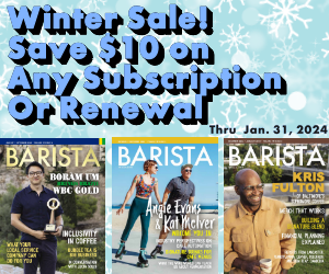 Barista Magazine subscription sale ad.