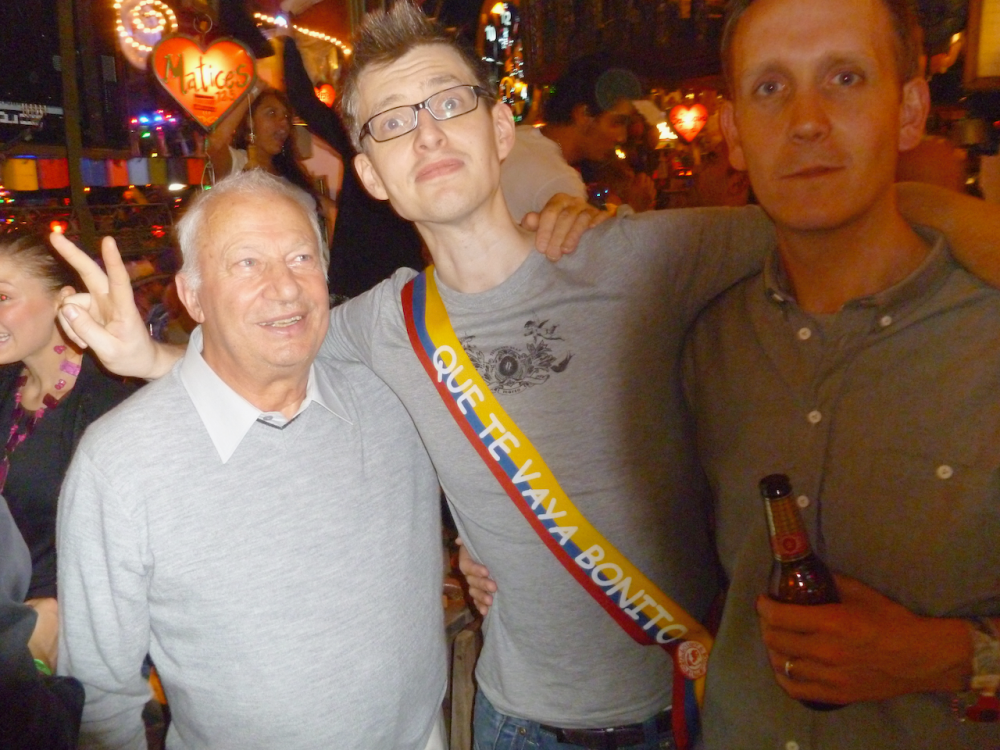 Gianni with James Hoffmann and Klaus Thompson in Colombia in 2011.