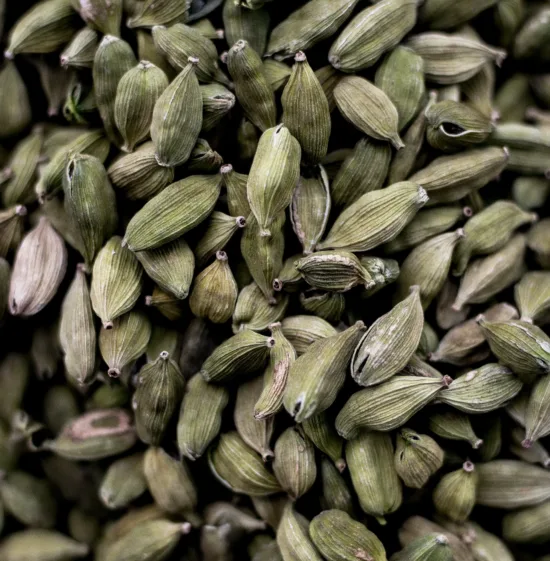 Cardamom seed pods. 