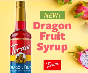 Torani Dragon Fruit Syrup Banner Ad