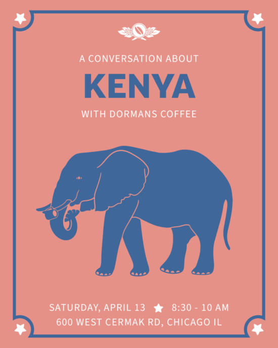 Cafe Imports Conversation about Kenya Poster for SCA Expo 2024 Parties & Events