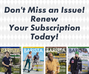 Barista magazine Subscription Renewal Banner Ad